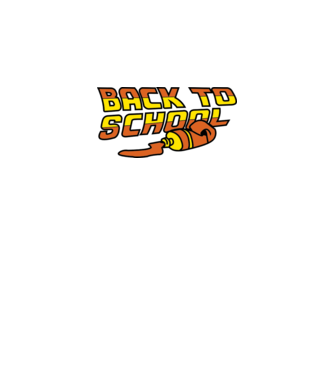 Back to school model negru pe tricou