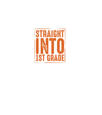 Straight into 1st grade model negru pe tricou
