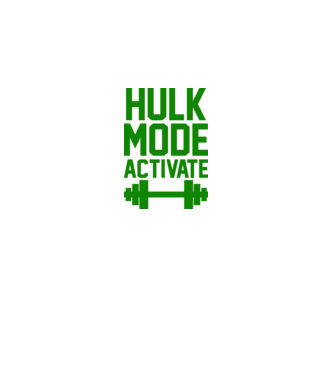Hulk mode model alb pe tricou