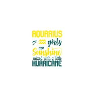 Sunshine with Hurricane AQUARIUS model negru pe tricou