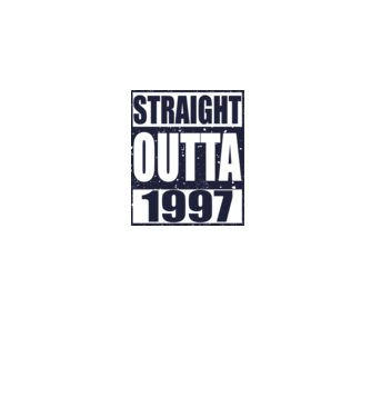 Straight Outta - 1997 model gri pe tricou