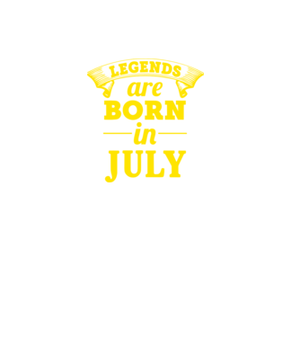 Legends are born in July model mov pe tricou