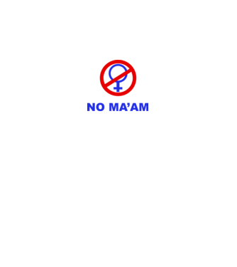 No maam eleje model alb pe tricou