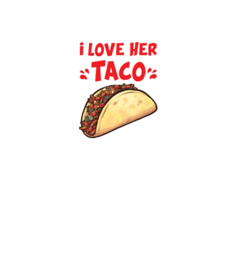Couple TACO model alb pe tricou