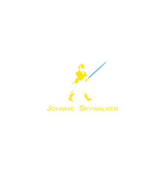 Johnnie Skywalker model negru pe tricou