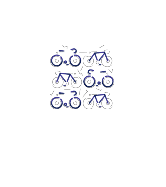 Bikes model alb pe tricou