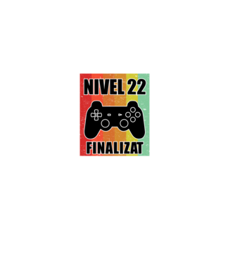 Nivel 22 finalizat model negru pe tricou