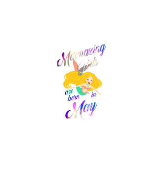 Mermazing girls are born may model negru pe tricou