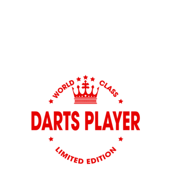 World class DARTS model negru pe tricou