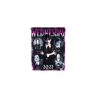 WEDNESDAY ADDAMS multi all time model negru pe tricou