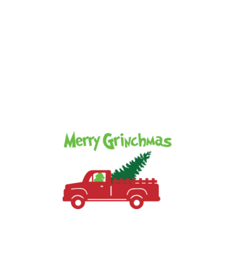 Grinchmas truck model negru pe tricou