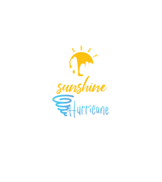 July Girls are Sunshine mixed with a little Hurricane model negru pe tricou