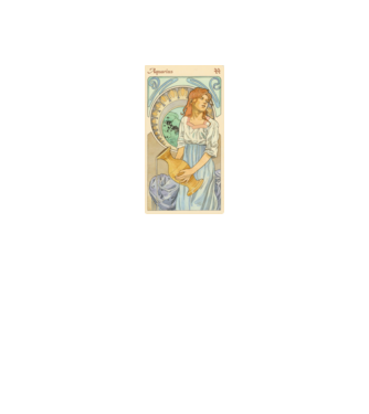 Horoscop Tarot VARSATOR model alb pe tricou