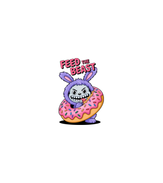 Feed the beast model nisipiu pe tricou