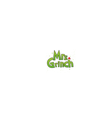 Grinch Family Mrs Grinch model negru pe tricou