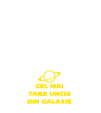 Cel mai tare unchi din galaxie model negru pe tricou