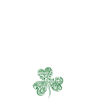 Everyone is irish shamrock model negru pe tricou