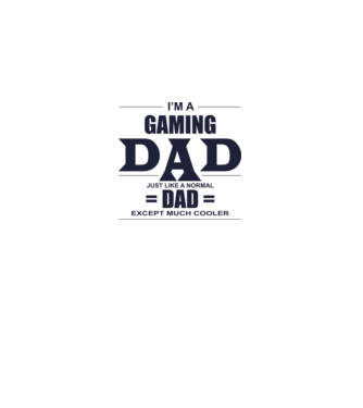 Gaming dad model alb pe tricou