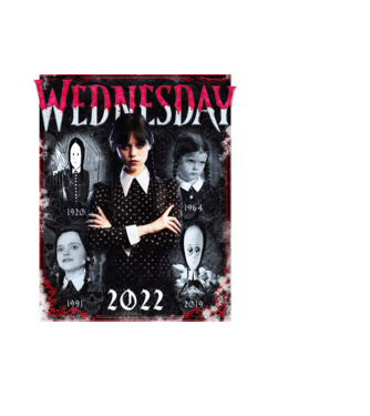 WEDNESDAY multi all time model negru pe tricou