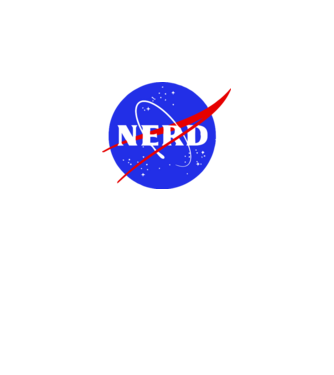 Nerd NASA model gri pe tricou