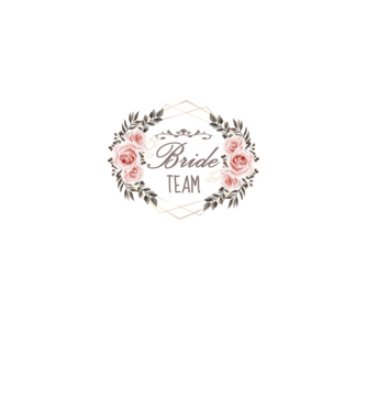 Vintage Bride team model alb pe tricou