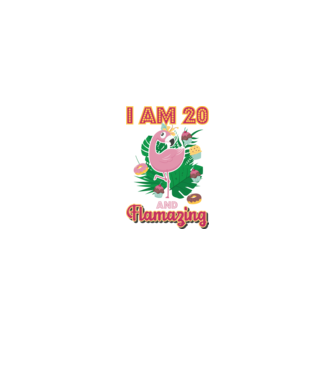 FLAMAZING Birthday 20 Years old model alb pe tricou