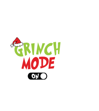 Grinch Mode model negru pe tricou