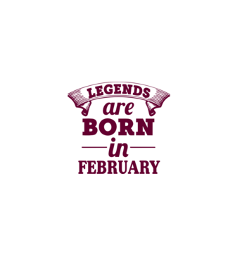 Legends are born in February model gri pe tricou