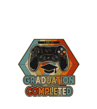 Graduation completed model model alb pe tricou