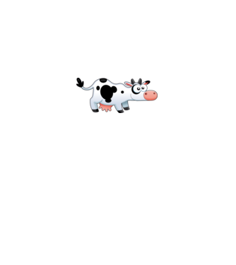 Cow model turcoaz pe tricou