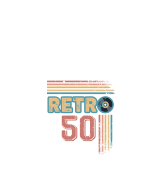 Retro 50 Birthday model alb pe tricou