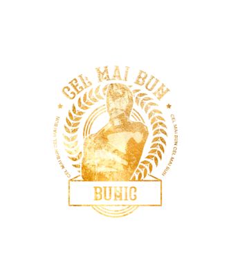 Cel mai bun bunic model alb pe tricou