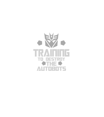 Training to destroy the autobots model negru pe tricou