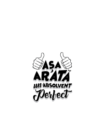 Așa arată un absolvent perfect model alb pe tricou