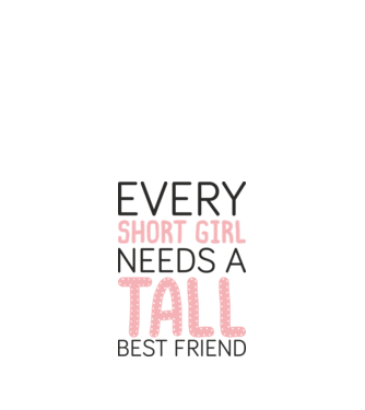 Tall Friend model alb pe tricou