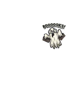 Spooky booookworm model galben neon pe tricou