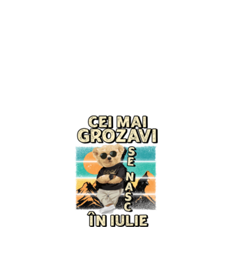RETRO teddy IULIE model negru pe tricou