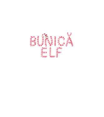 bunică elf model negru pe tricou