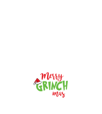 Grinchmas model alb pe tricou