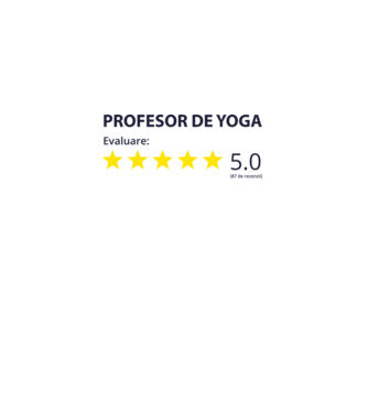 profesor de yoga evaluare model alb pe tricou