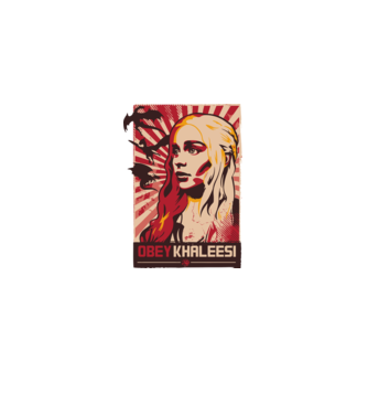 Obey Khaleesi model negru pe tricou