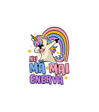 Nu mă mai enerva model alb pe tricou