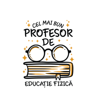 Cel mai profesor educație fizică model alb pe tricou