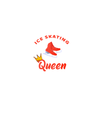 Ice skatin Queen model negru pe tricou