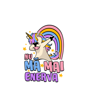 Nu mă mai enerva model alb pe tricou