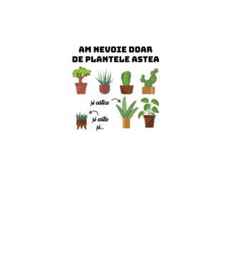 am nevoie doar de plantele astea  model alb pe tricou