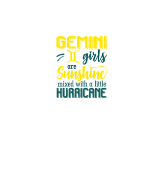 Sunshine with Hurricane GEMINI model negru pe tricou