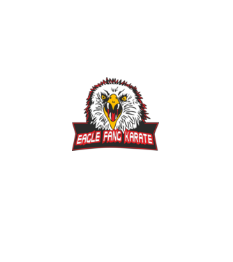 eagle fang karate cobra kai model negru pe tricou