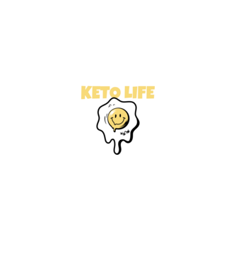 HAPPY KETO LIFE model negru pe tricou