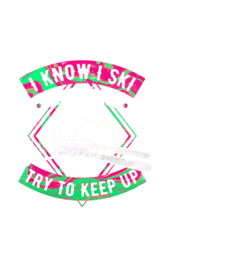 Skiing like a girl model negru pe tricou